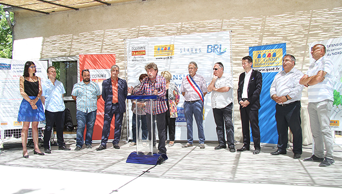 Photo : Nouveau périmètre de 500 ha inauguré dans le Nord Sommiérois par Damien Alary