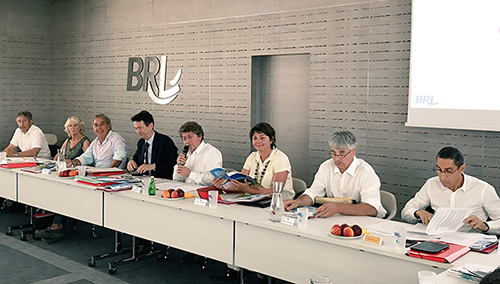 Photo : Réunion du Conseil d'administration de BRL, présidé par Damien ALARY
