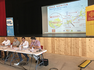 Photo : Forums à Servian, lancement de la 2ème tranche du Maillon Biterrois