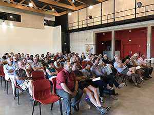Photo : Forums à Servian, lancement de la 2ème tranche du Maillon Biterrois