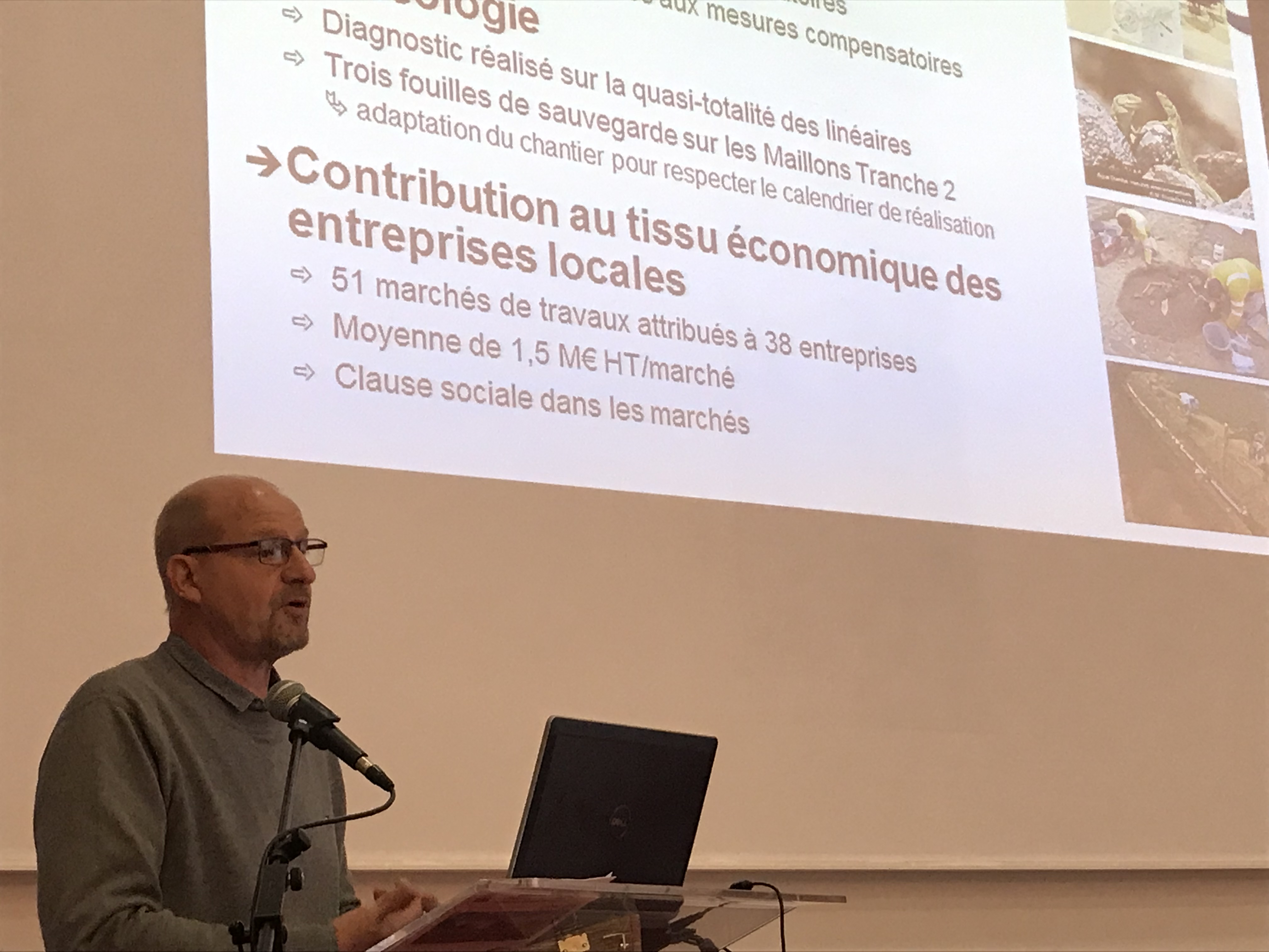 Photo : Intervention de E. Belluau, BRL