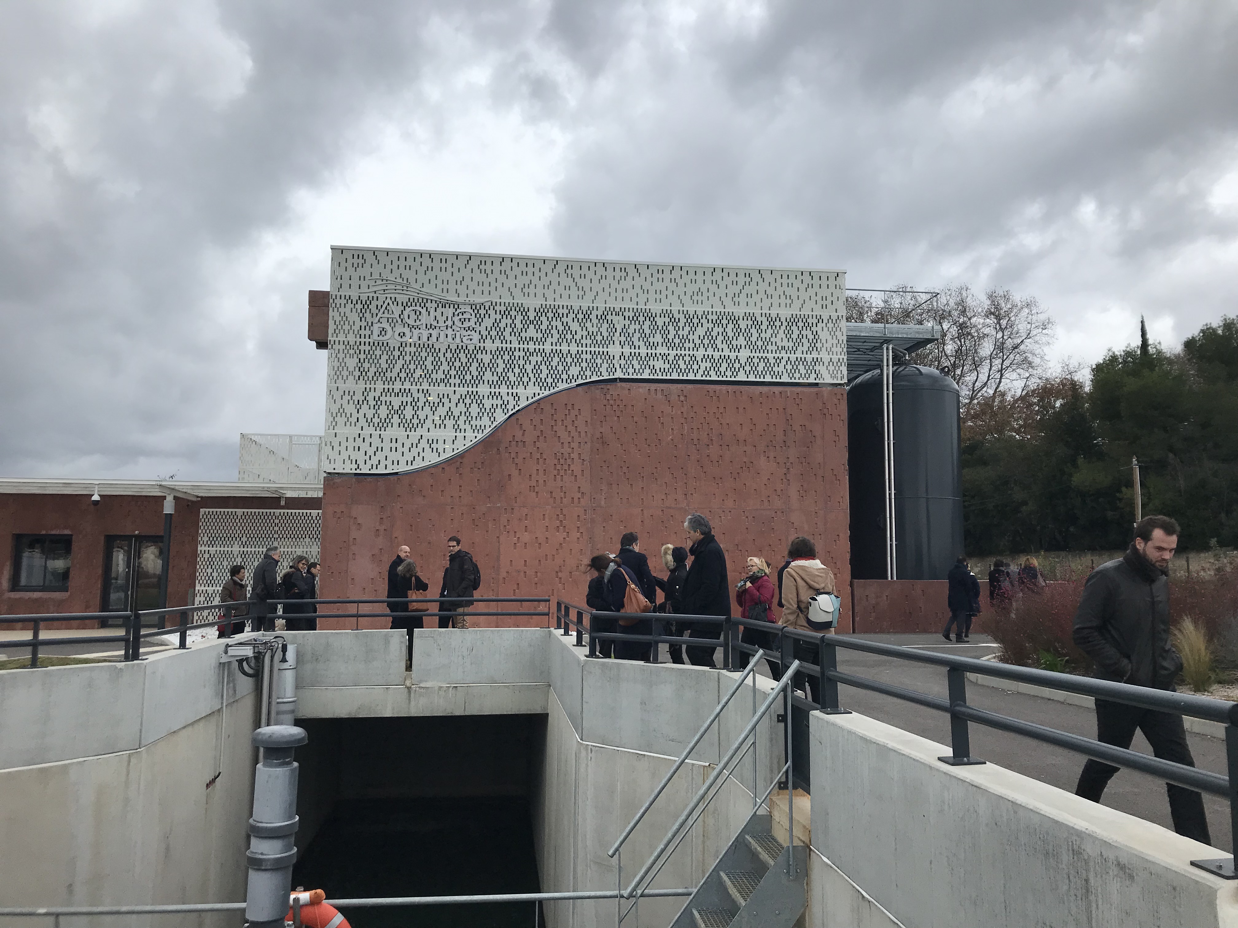 Photo : Visite de la station de pompage Aqua Domitia