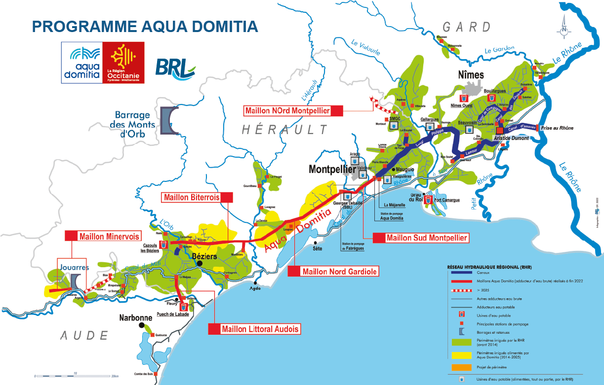 Carte Maillons Aqua Domitia