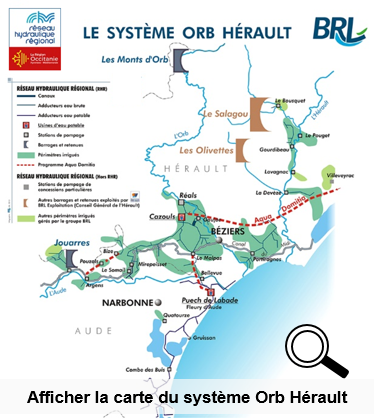 Carte du système Orb Hérault
