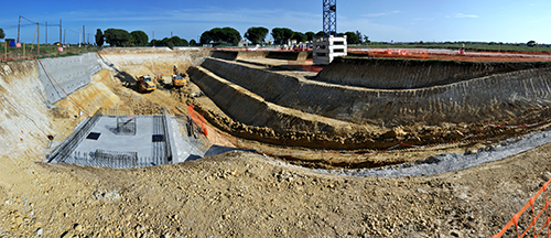 Photo : Travaux de la nouvelle station Méjanelle